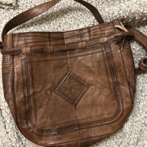 Moroccan Leather Shoulder Bag